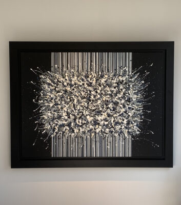 Photo 1 du tableau Black fireworks par Stéphanie Bossaert, artiste peintre Lilloise