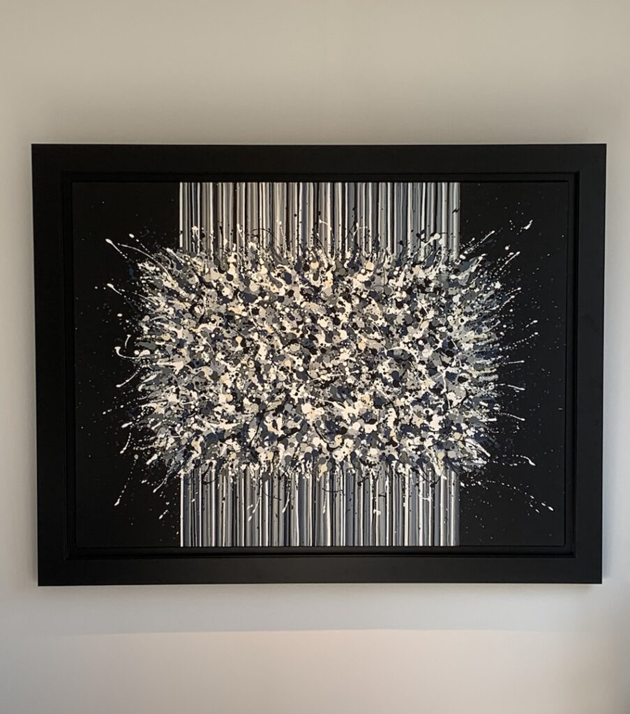 Photo 1 du tableau Black fireworks par Stéphanie Bossaert, artiste peintre Lilloise