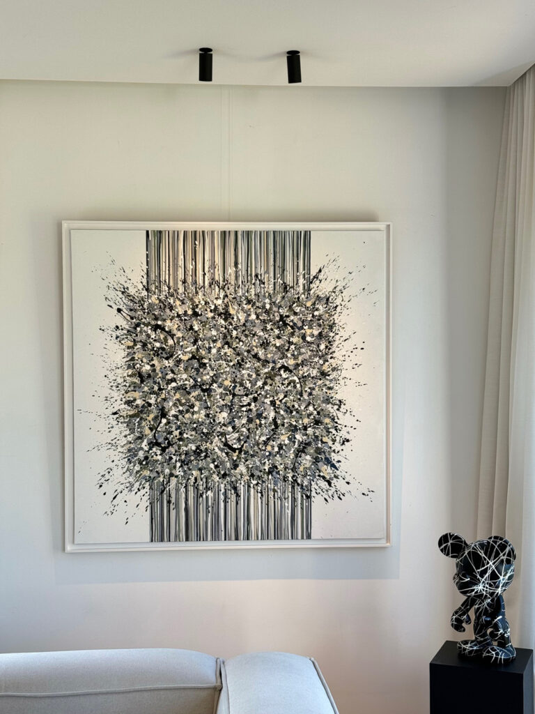 Photo 2 du tableau B fireworks par Stéphanie Bossaert, artiste peintre Lilloise