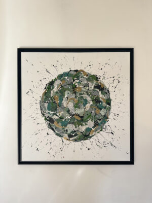 Photo 1 du tableau Green millenium par Stéphanie Bossaert, artiste peintre Lilloise