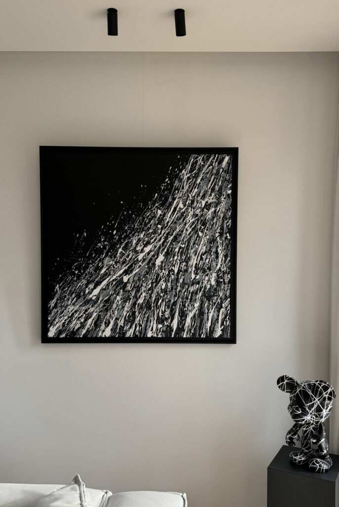 Photo 2 du tableau Black Ripple par Stéphanie Bossaert, artiste peintre Lilloise