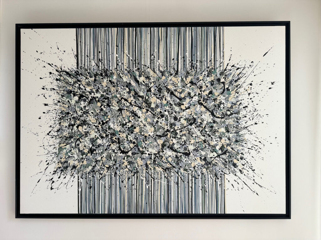 Photo 1 du tableau B fireworks par Stéphanie Bossaert, artiste peintre Lilloise