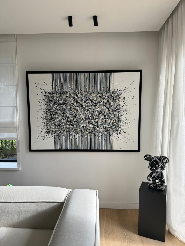 Photo 2 du tableau B fireworks par Stéphanie Bossaert, artiste peintre Lilloise