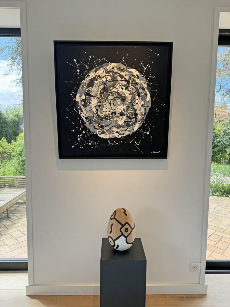 Photo 2 du tableau Black Millenium par Stéphanie Bossaert, artiste peintre Lilloise